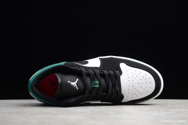 553558-113 Jordan 1 Mystic Air Green Low White Black 0820